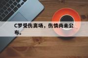 GOGO体育在线注册-C罗受伤离场，伤情尚未公布。